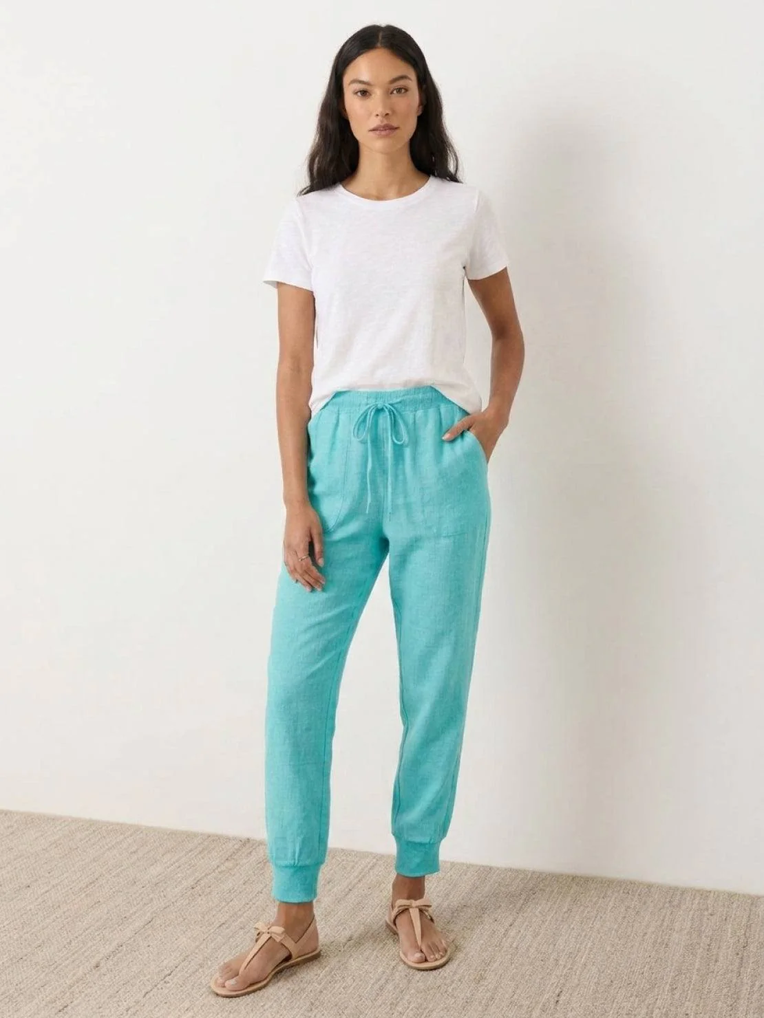 Relaxed Chic Elastic Ankles Pants - Image 14