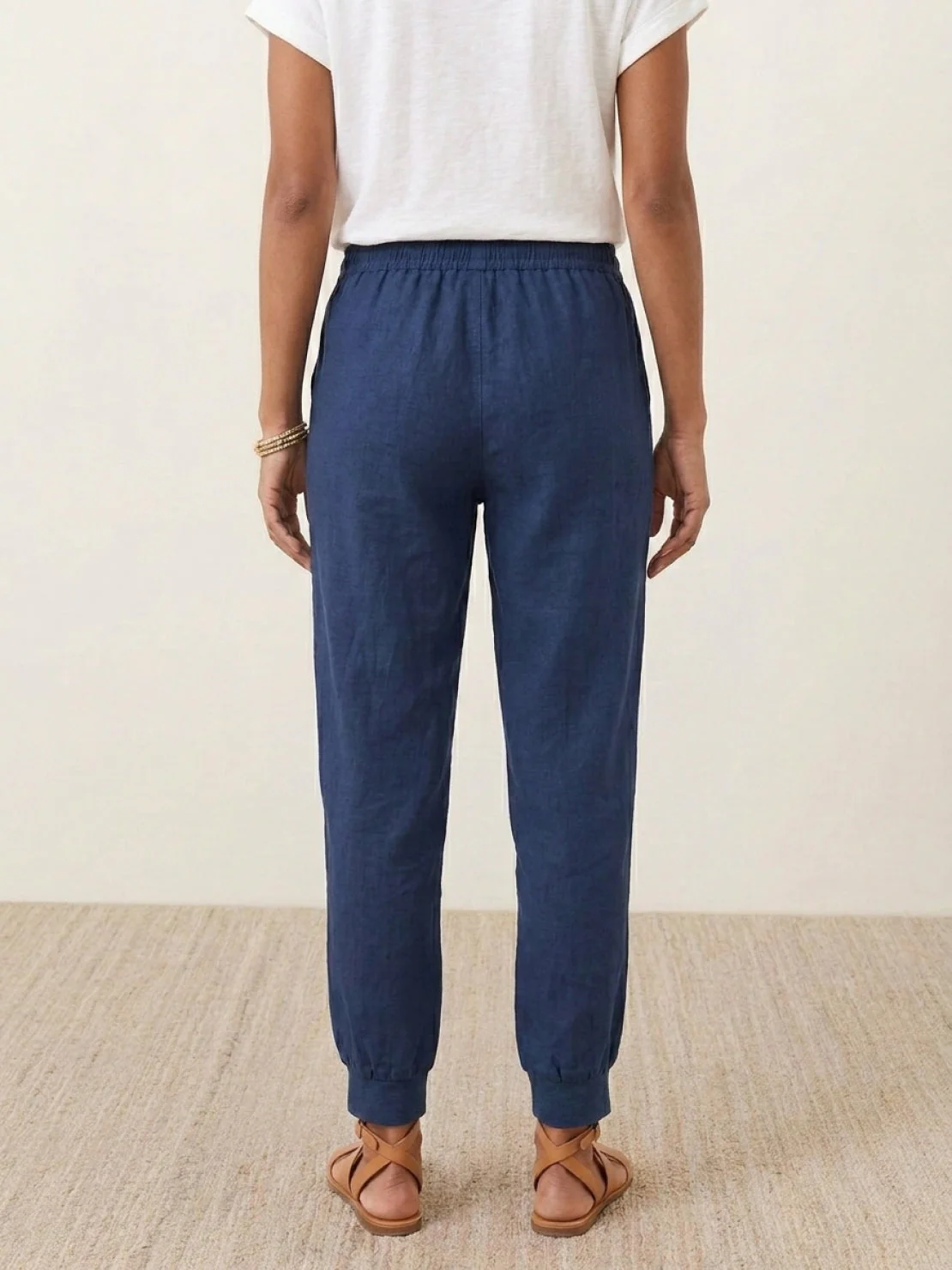 Relaxed Chic Elastic Ankles Pants - Image 18