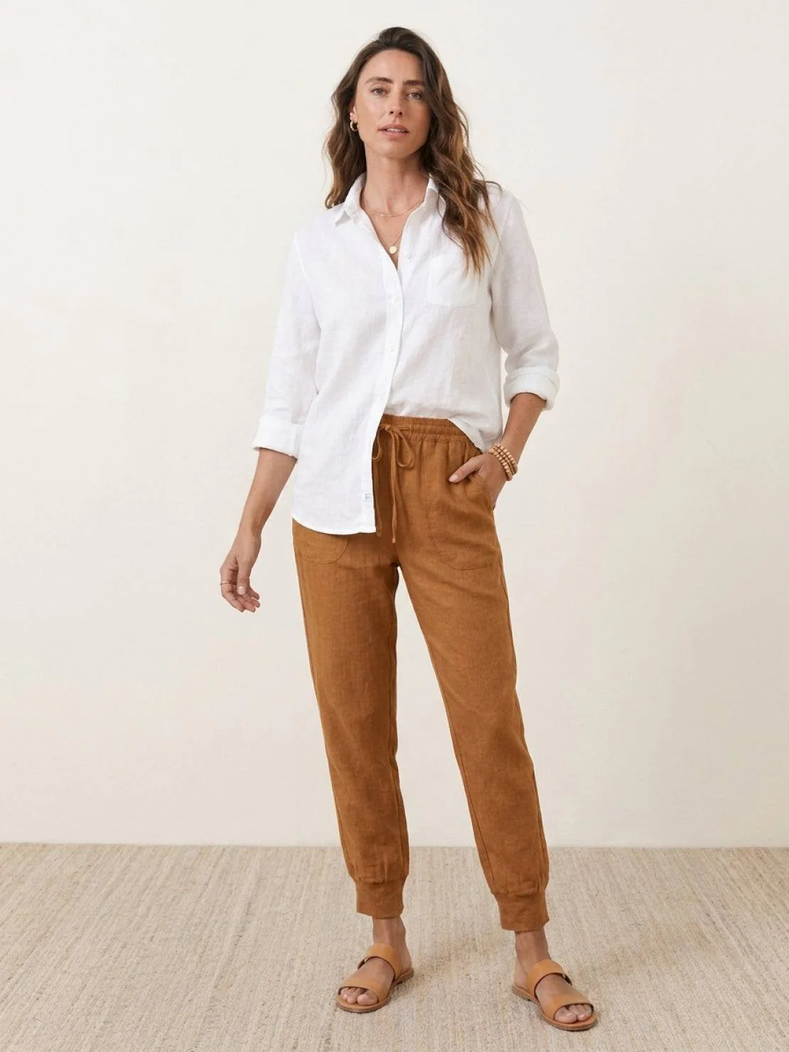 Relaxed Chic Elastic Ankles Pants - Image 29