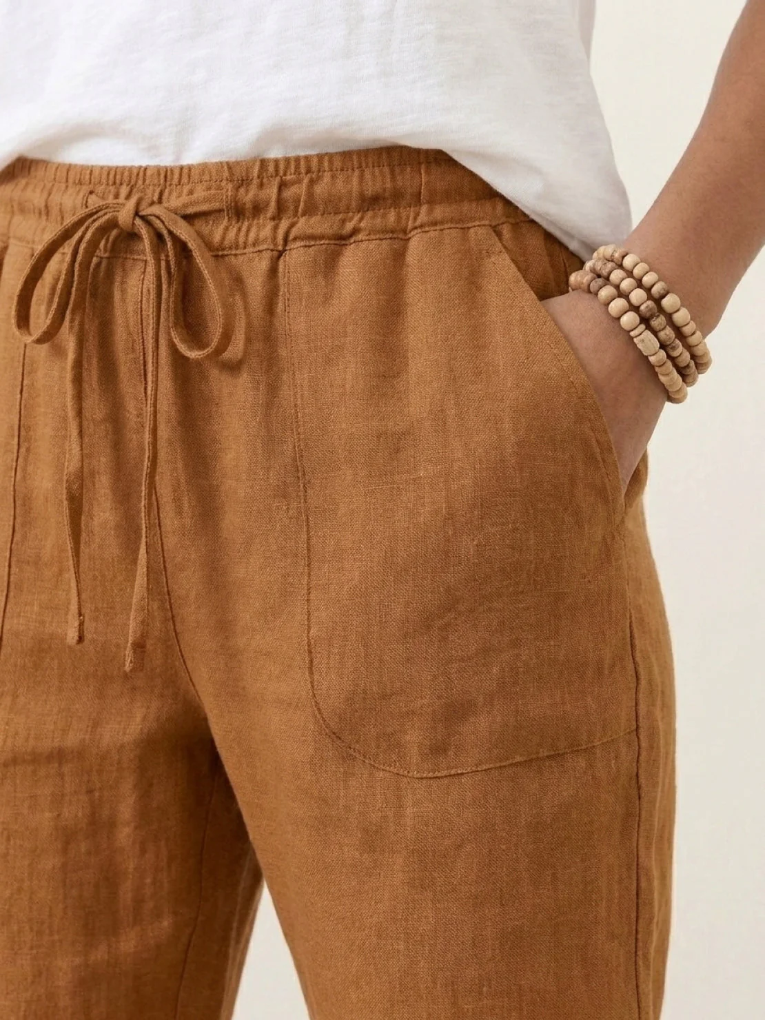 Relaxed Chic Elastic Ankles Pants - Image 30