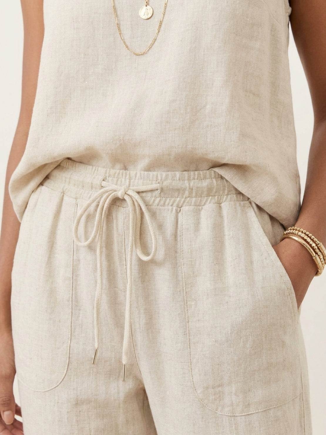 Relaxed Chic Elastic Ankles Pants - Image 5