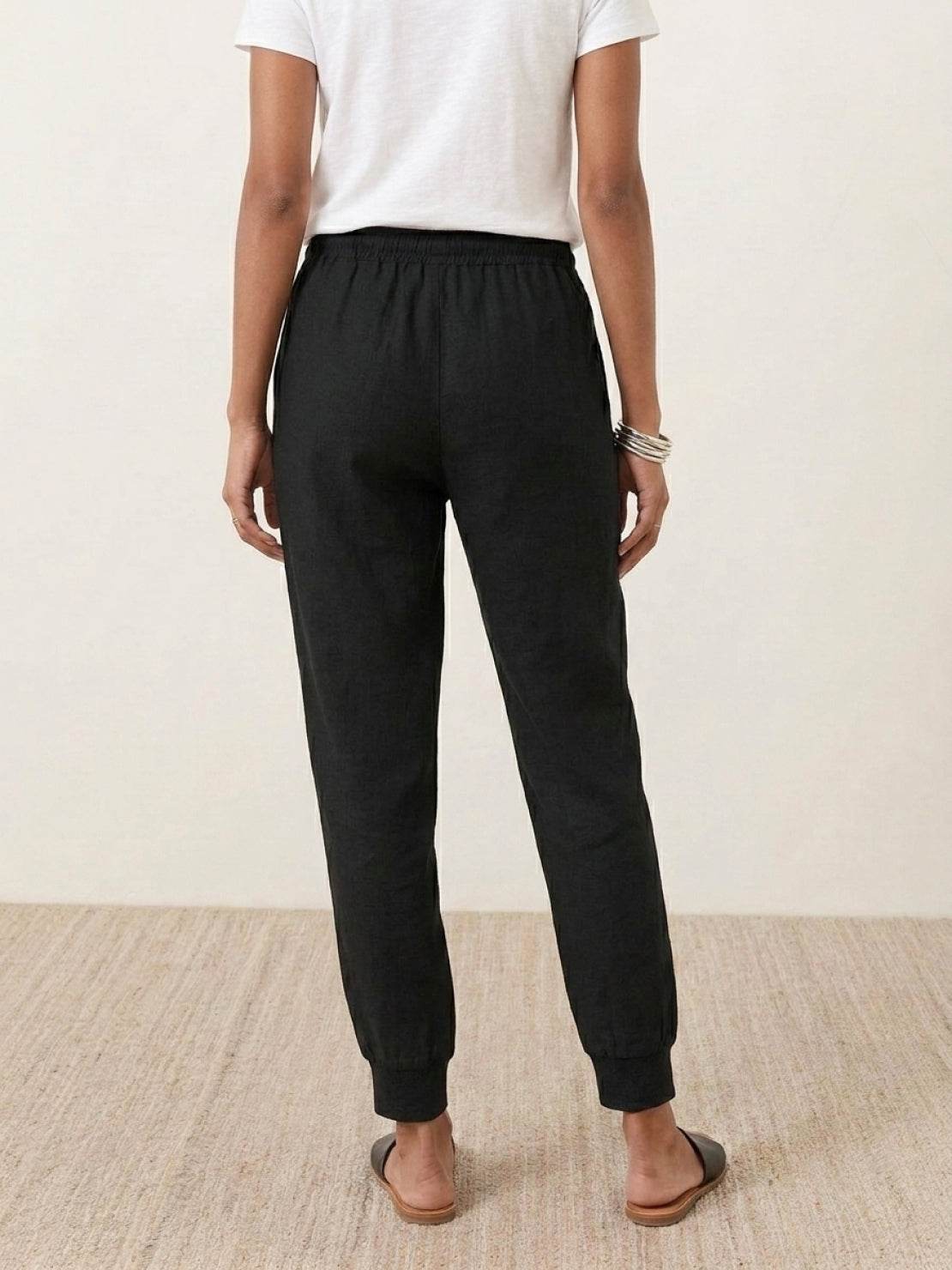 Relaxed Chic Elastic Ankles Pants - Image 8