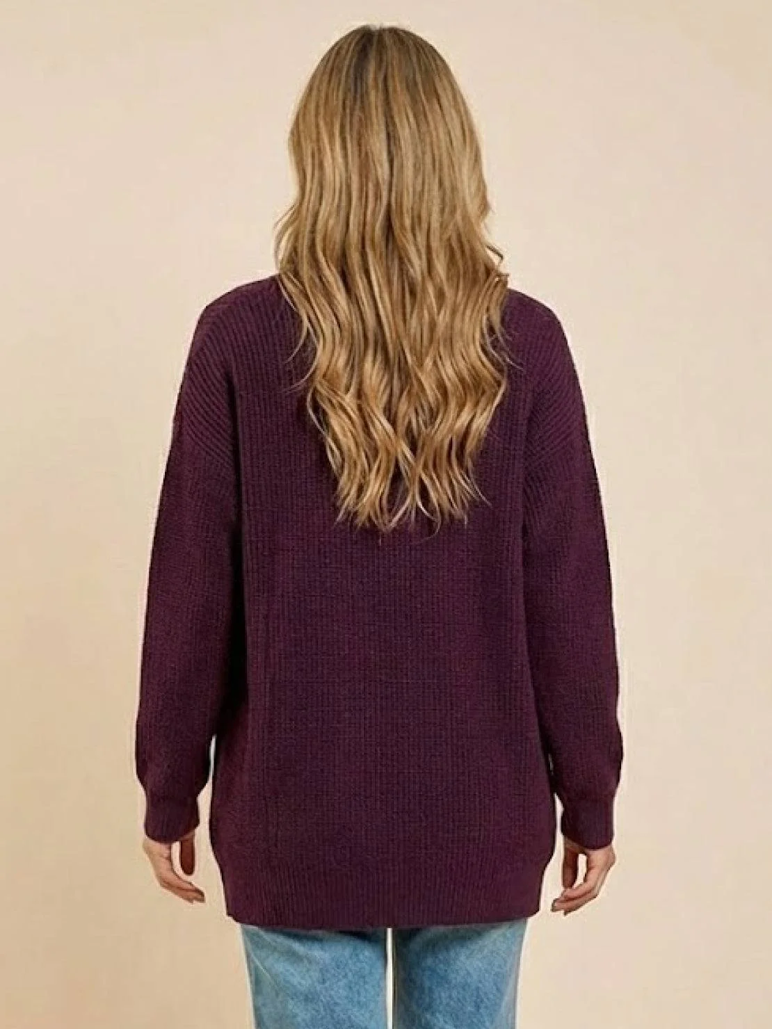 Relaxed Fit Oversized Button Down Knitwear Cardigan - Image 27