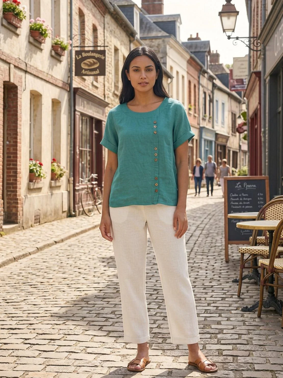 Relaxed Fit Pure Cotton Button-Up T-Shirt - Image 38