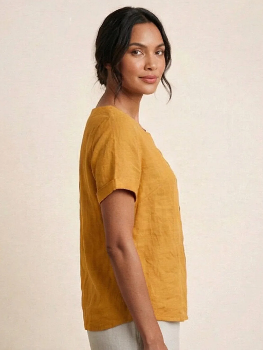 Relaxed Fit Pure Cotton Button-Up T-Shirt - Image 60