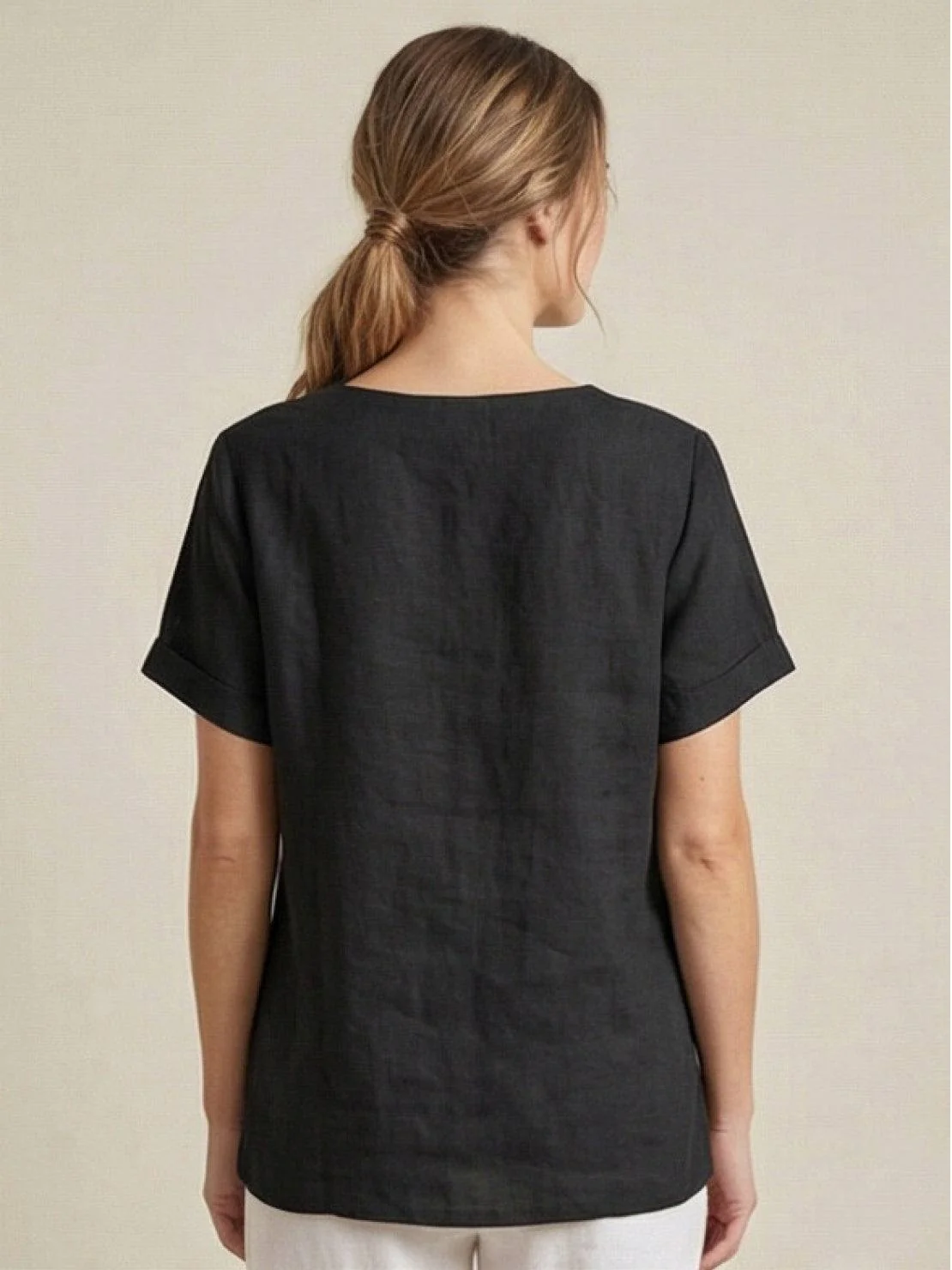 Relaxed Fit Pure Cotton Button-Up T-Shirt - Image 64