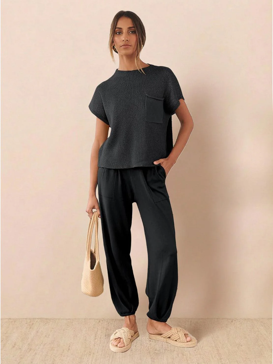 Relaxed Knit Two-Piece Set - Image 15