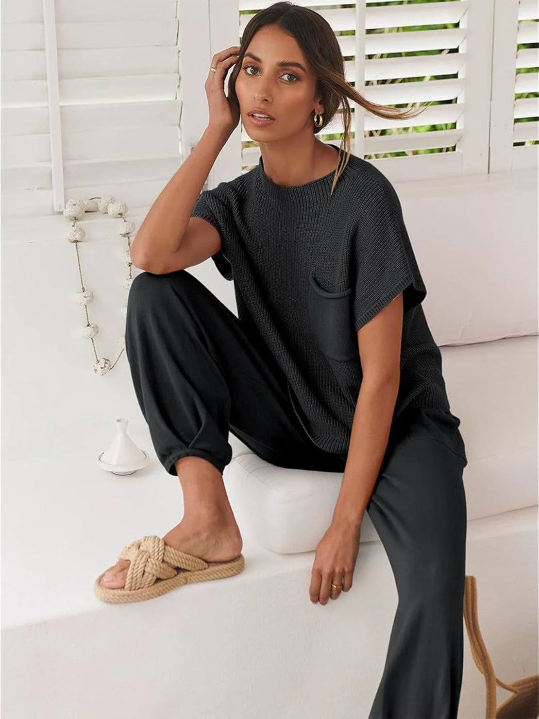 Relaxed Knit Two-Piece Set - Image 21