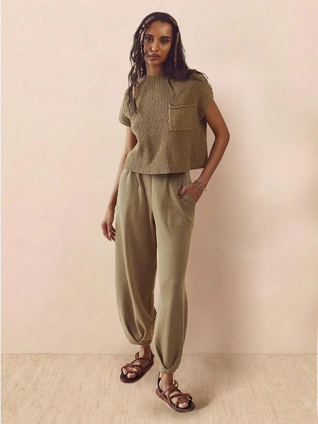Relaxed Knit Two-Piece Set - Image 22
