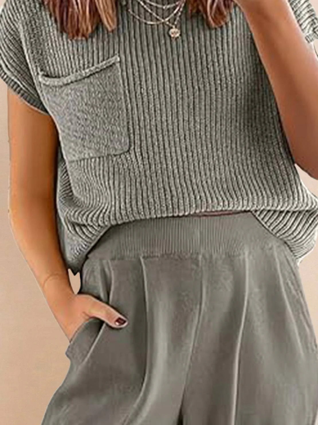 Relaxed Knit Two-Piece Set - Image 34