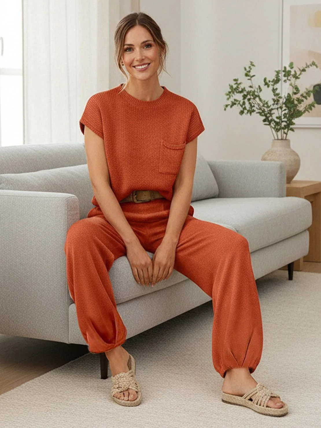 Relaxed Knit Two-Piece Set - Image 49