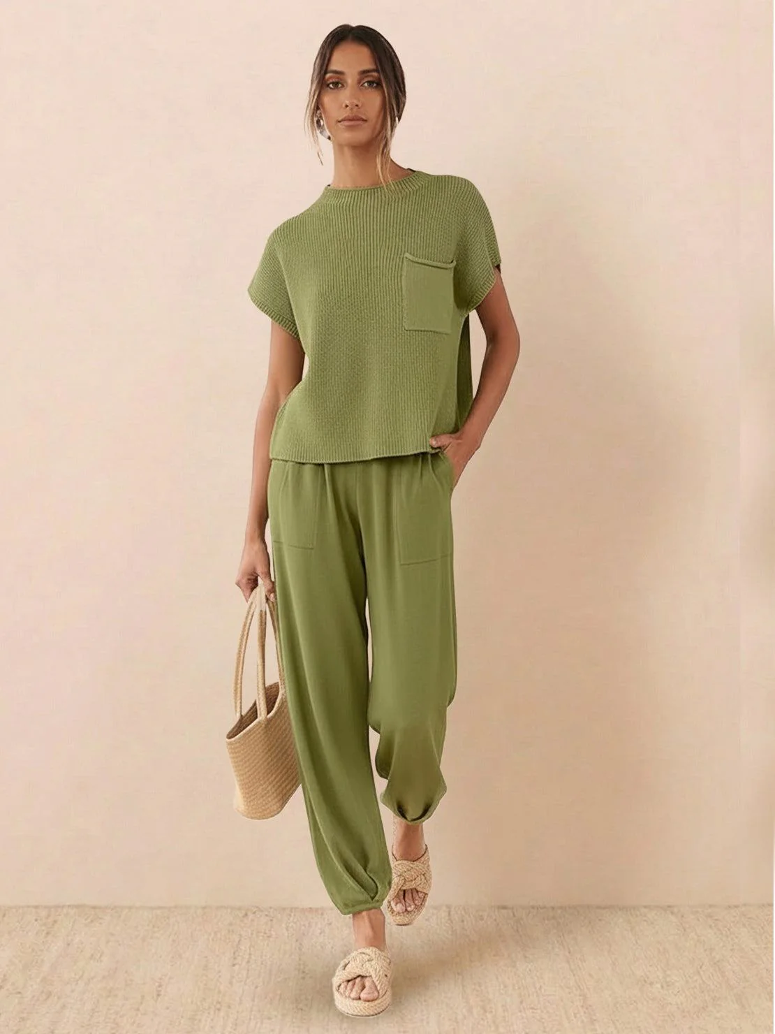 Relaxed Knit Two-Piece Set - Image 64