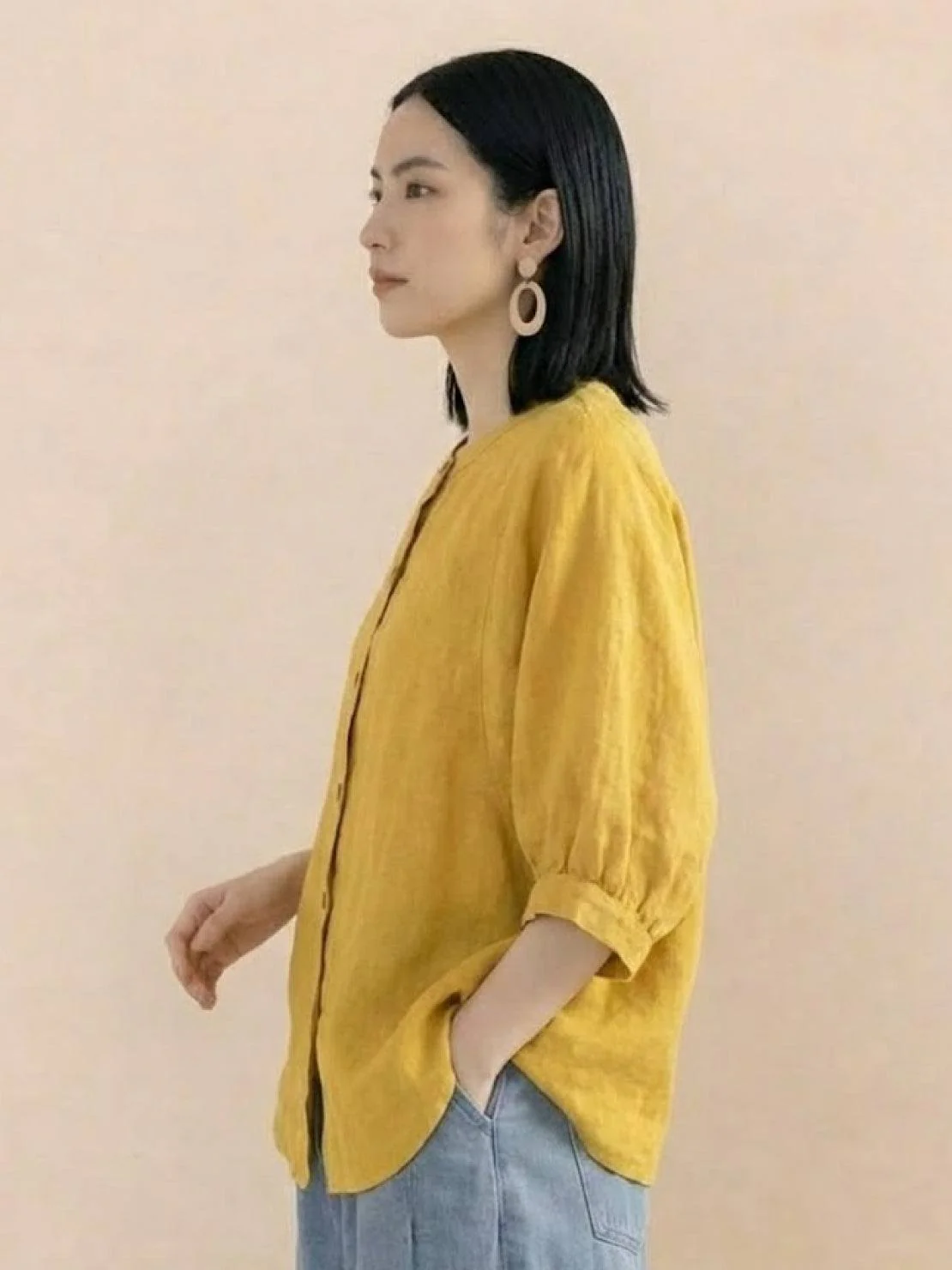 Relaxed Loose Breathable Linen Blouse - Image 17