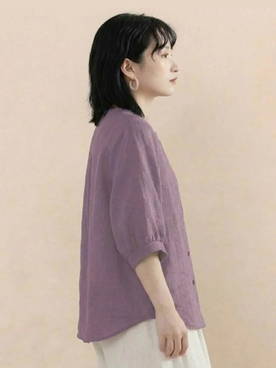 Relaxed Loose Breathable Linen Blouse - Image 22