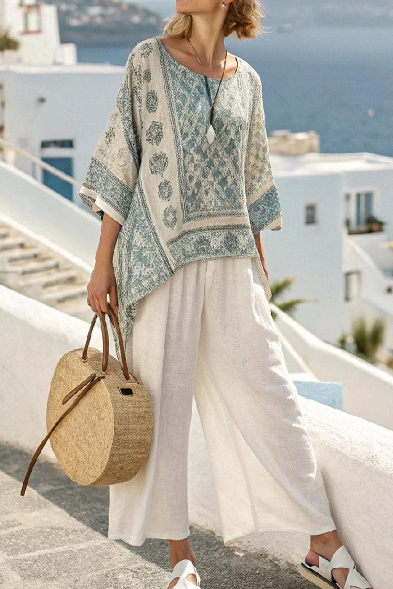 Santorini Sunset Striped Two-Piece Set - Image 7