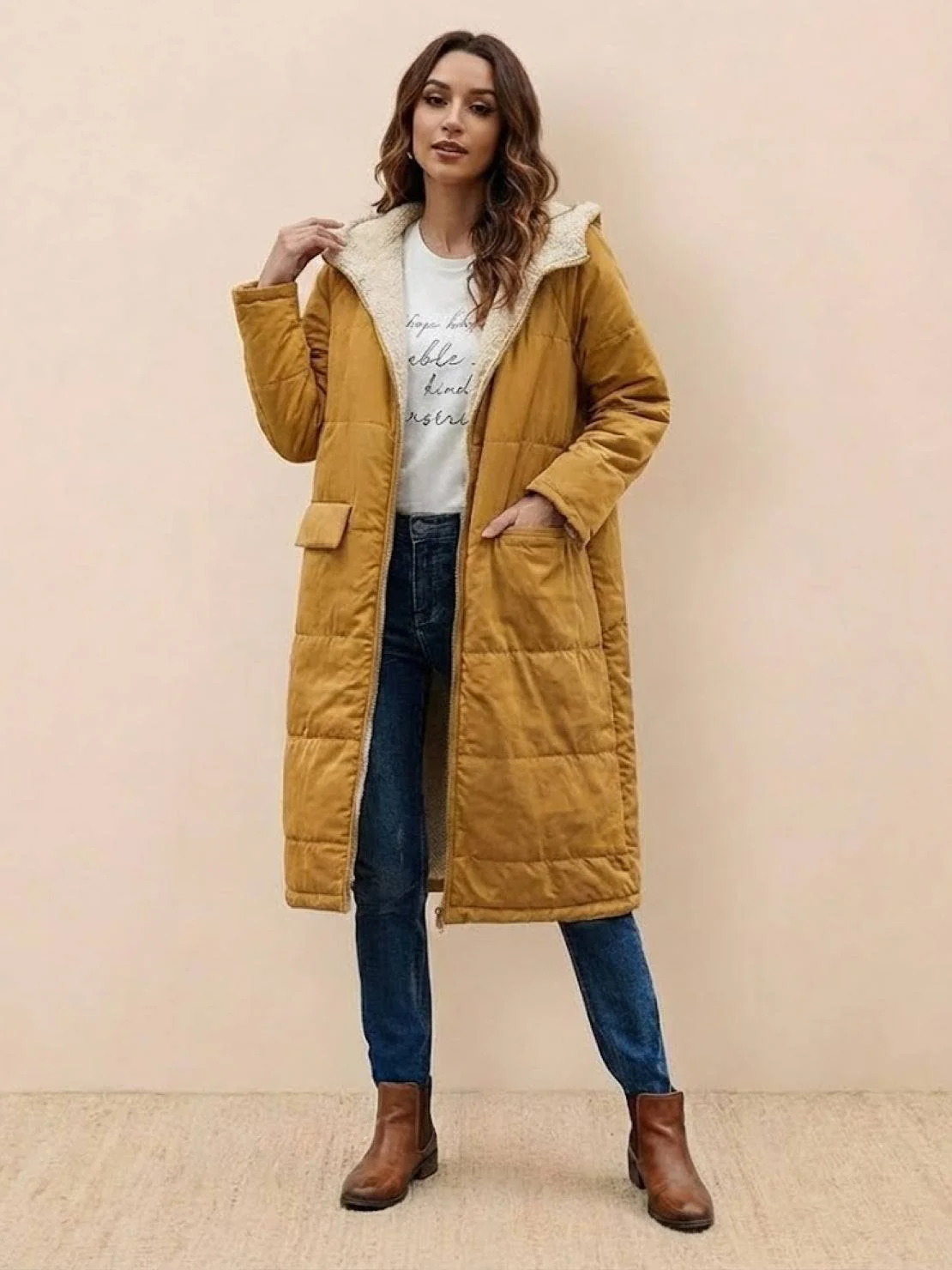 Sherpa-Lined Hooded Teddy Coat - Image 11