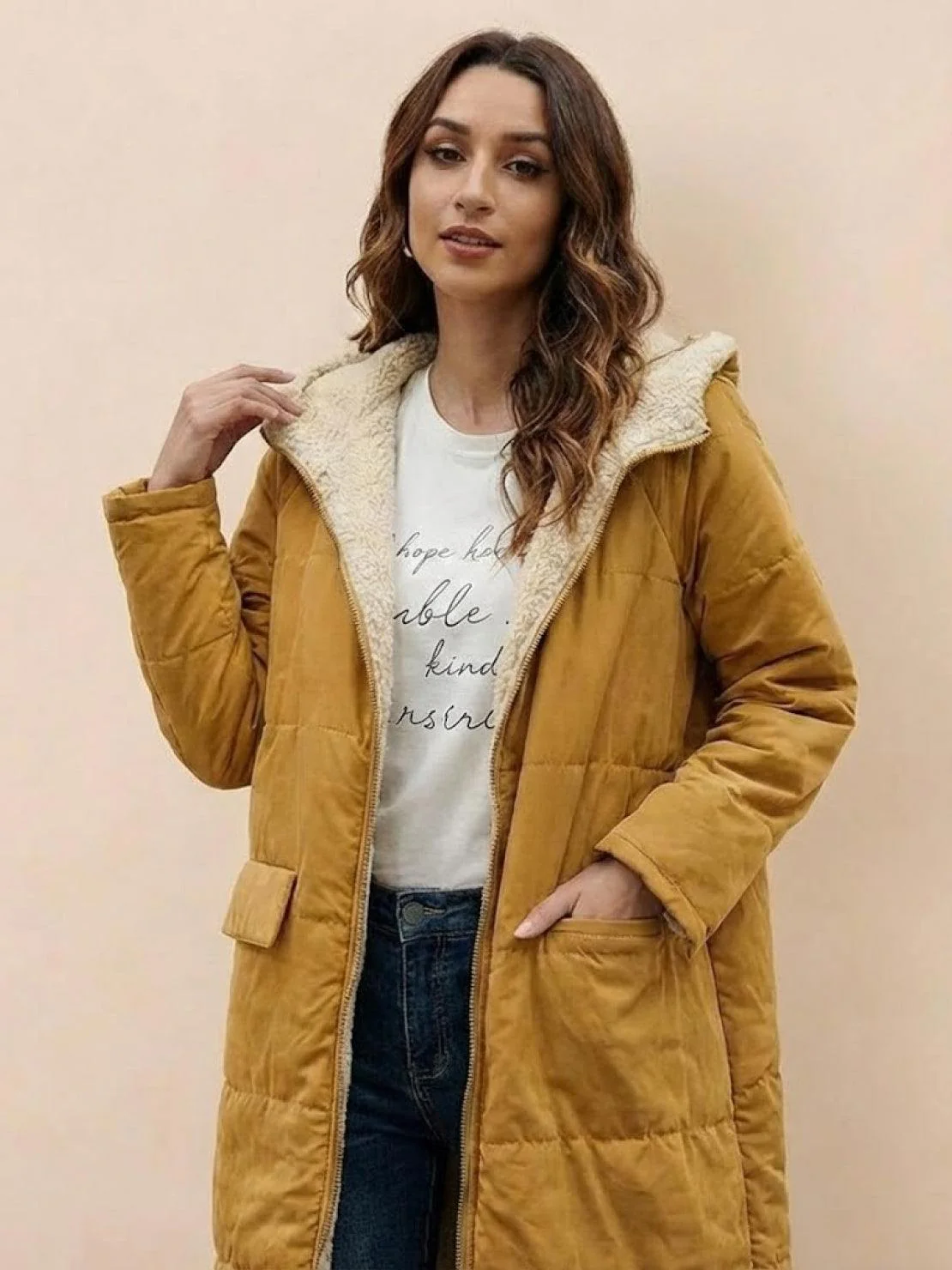 Sherpa-Lined Hooded Teddy Coat - Image 13