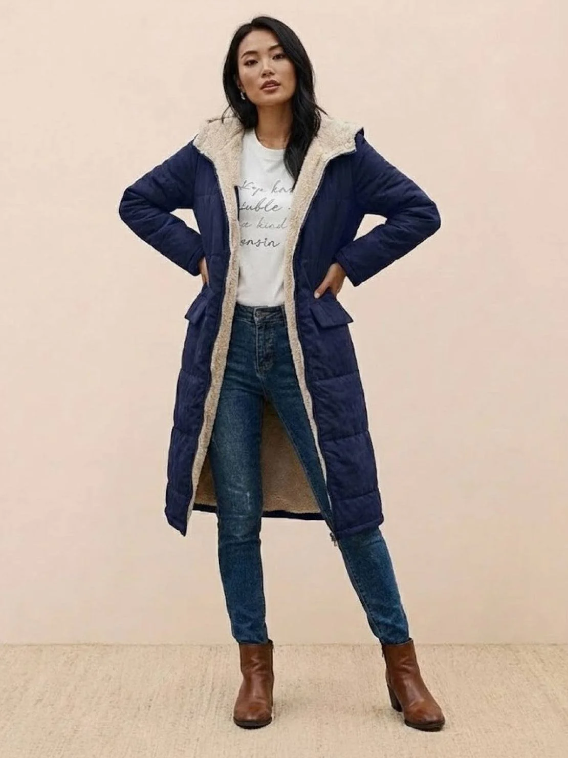 Sherpa-Lined Hooded Teddy Coat - Image 16