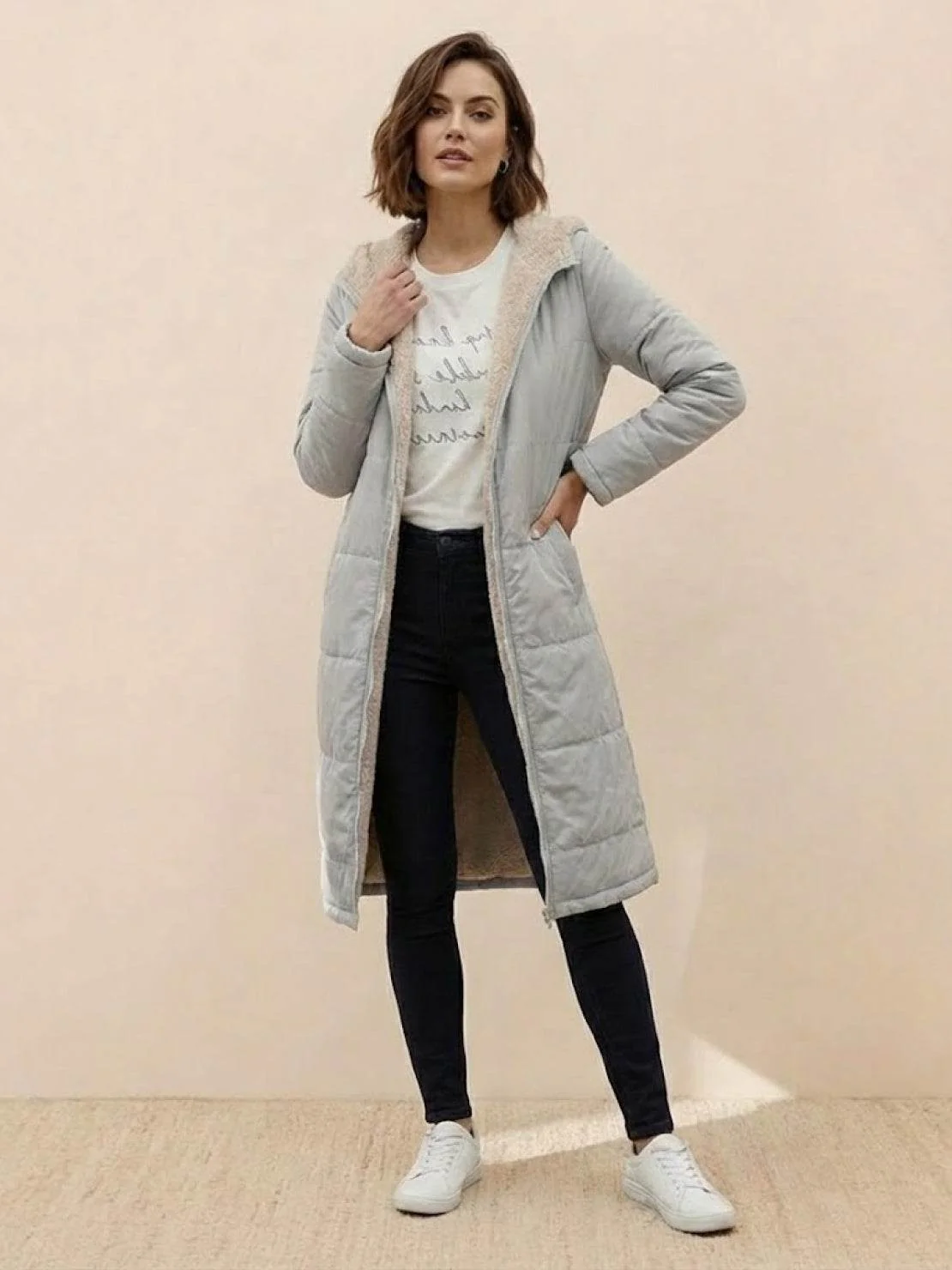 Sherpa-Lined Hooded Teddy Coat - Image 21