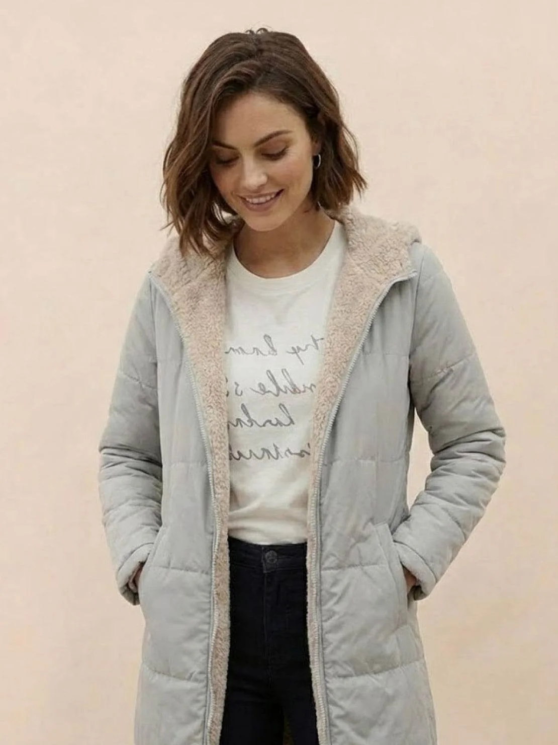 Sherpa-Lined Hooded Teddy Coat - Image 23