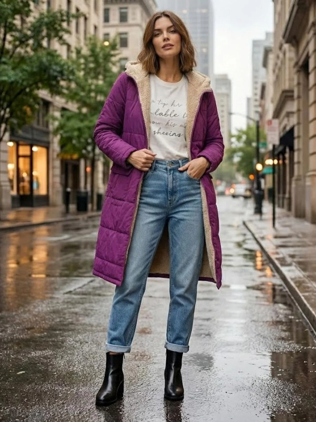 Sherpa-Lined Hooded Teddy Coat - Image 29