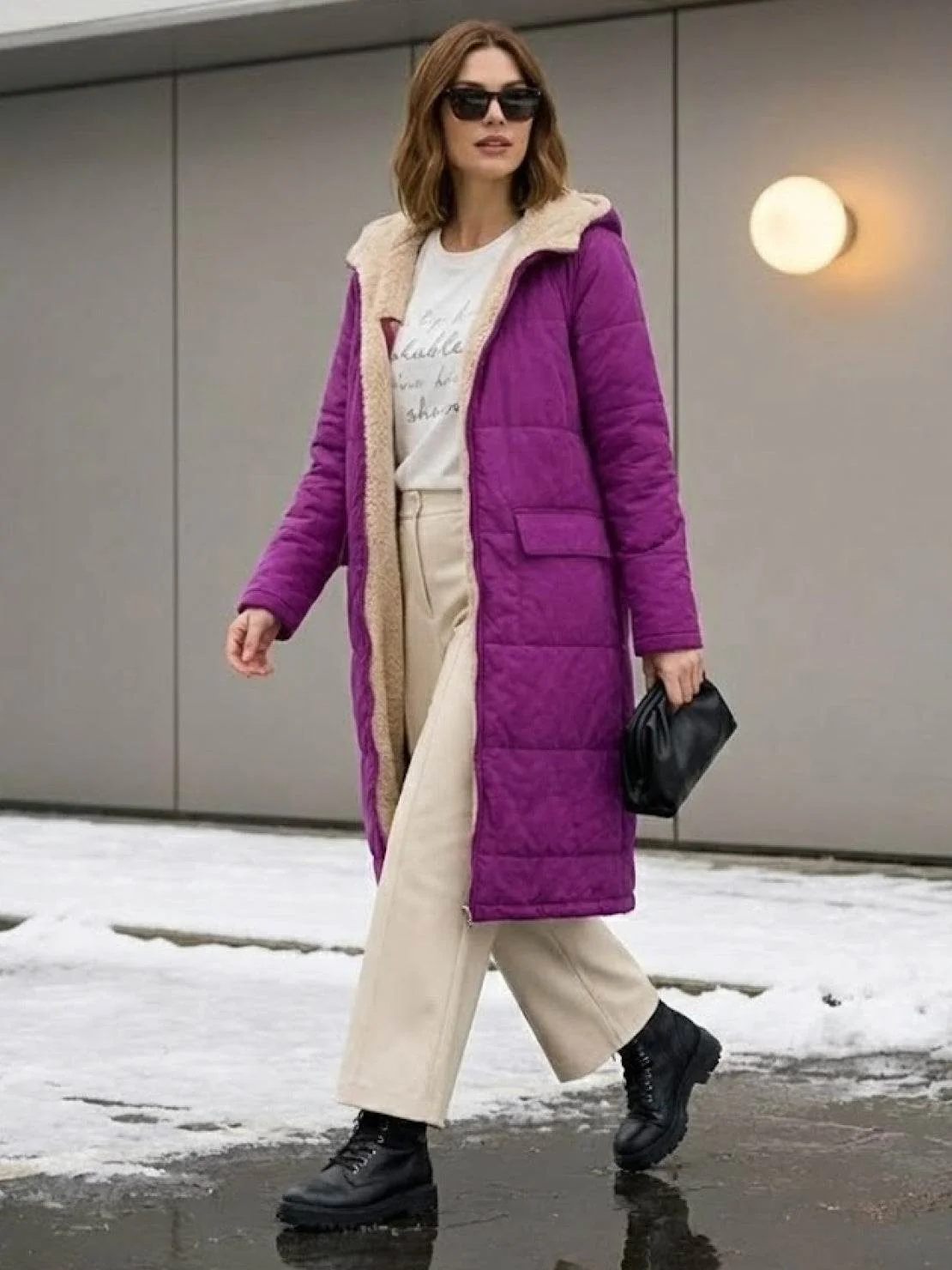 Sherpa-Lined Hooded Teddy Coat - Image 30