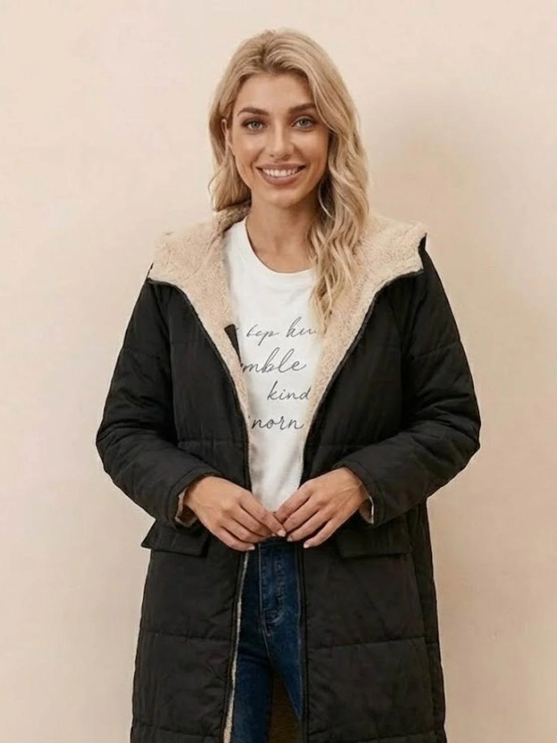 Sherpa-Lined Hooded Teddy Coat - Image 33