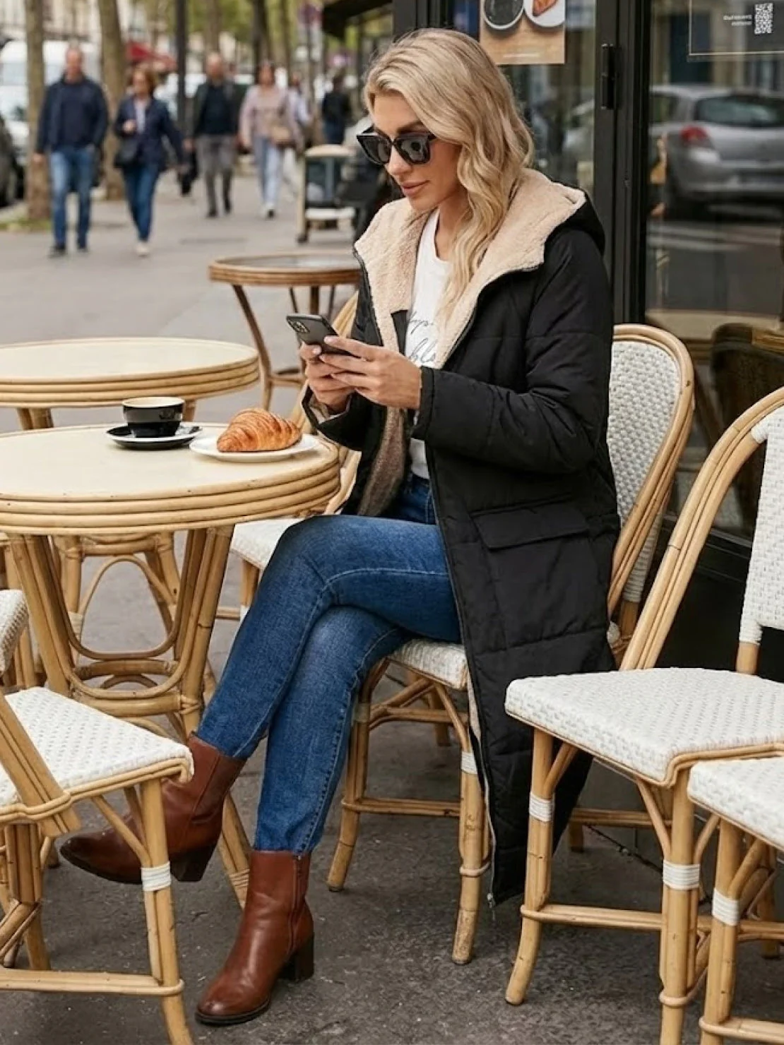 Sherpa-Lined Hooded Teddy Coat - Image 35