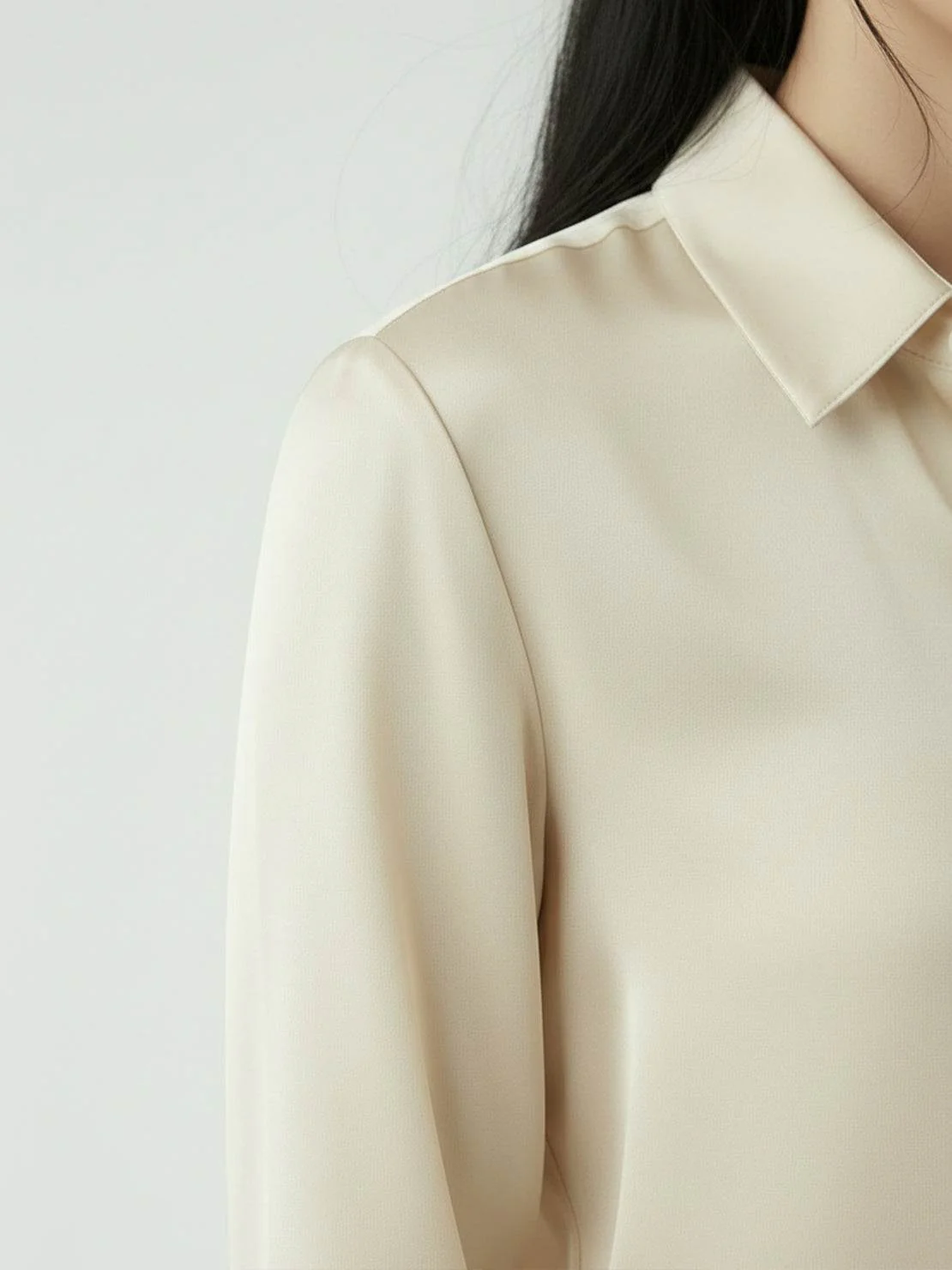 Silk-Finish Button Front Shirt - Image 11