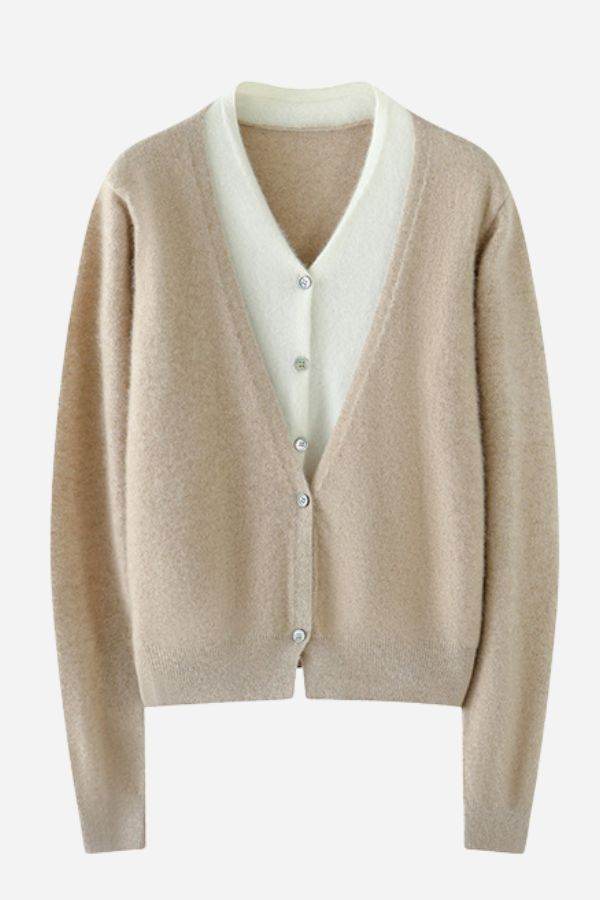 Single-Breasted Cashmere Wool Cardigan - Image 4