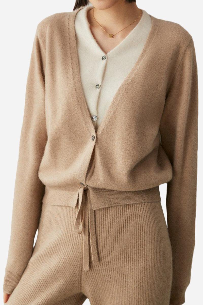 Single-Breasted Cashmere Wool Cardigan - Image 7