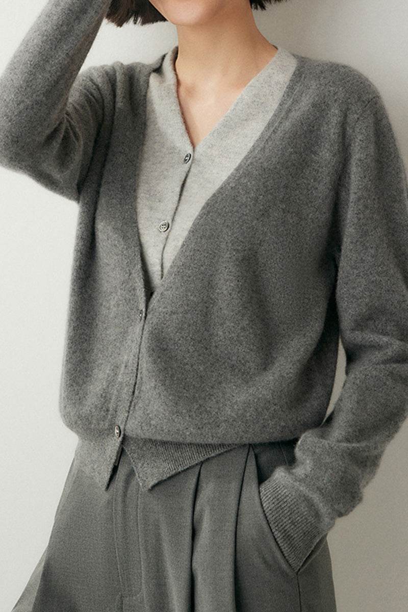 Single-Breasted Cashmere Wool Cardigan - Image 9