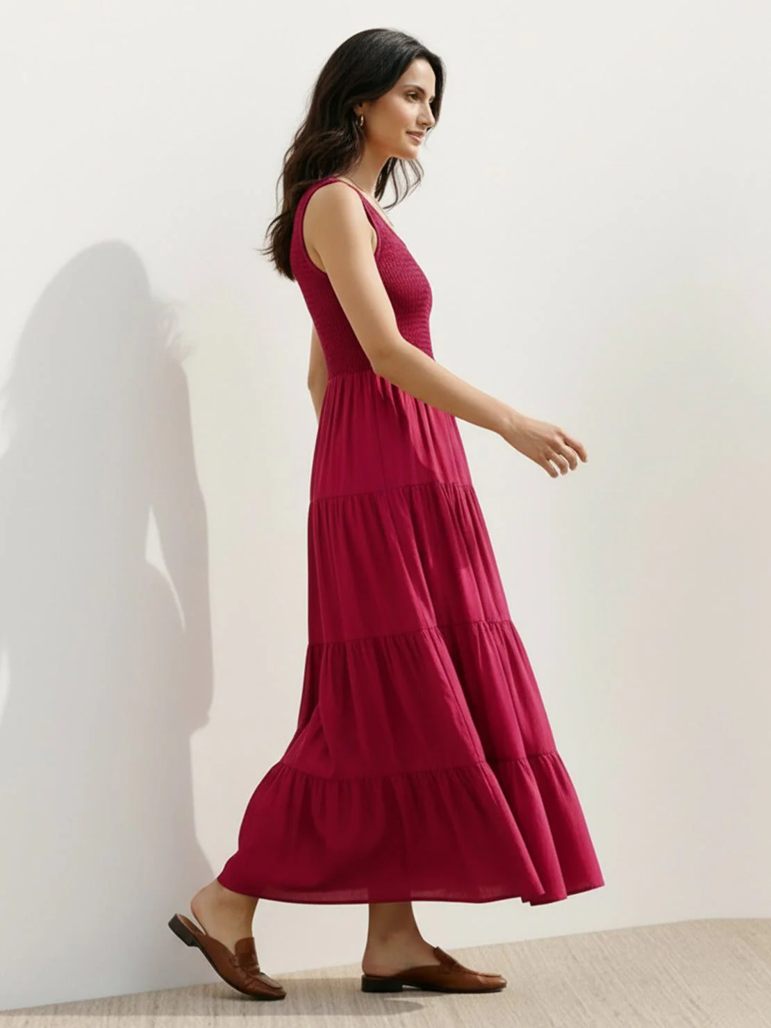 Smocked Sleeveless Maxi Dress - Image 17