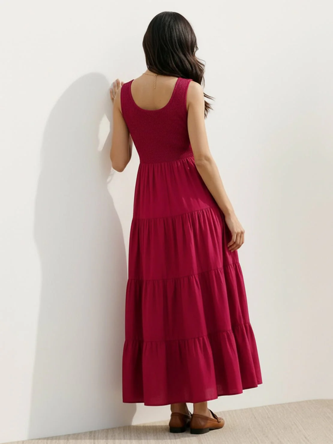 Smocked Sleeveless Maxi Dress - Image 18