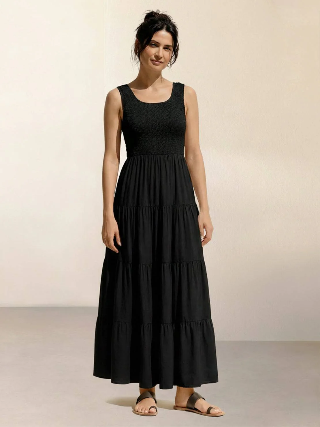 Smocked Sleeveless Maxi Dress - Image 21