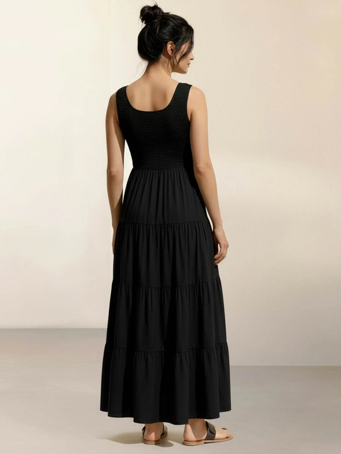 Smocked Sleeveless Maxi Dress - Image 23