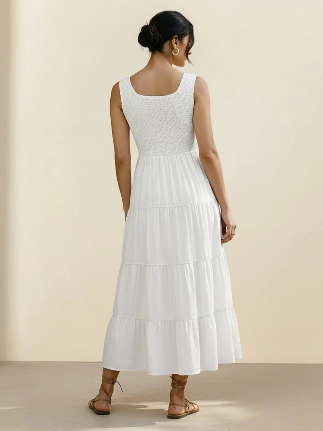Smocked Sleeveless Maxi Dress - Image 28