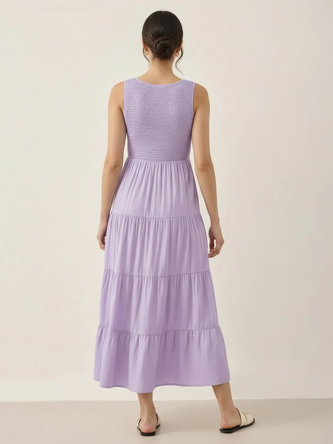 Smocked Sleeveless Maxi Dress - Image 38