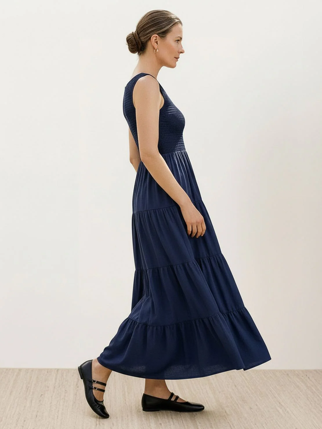 Smocked Sleeveless Maxi Dress - Image 47