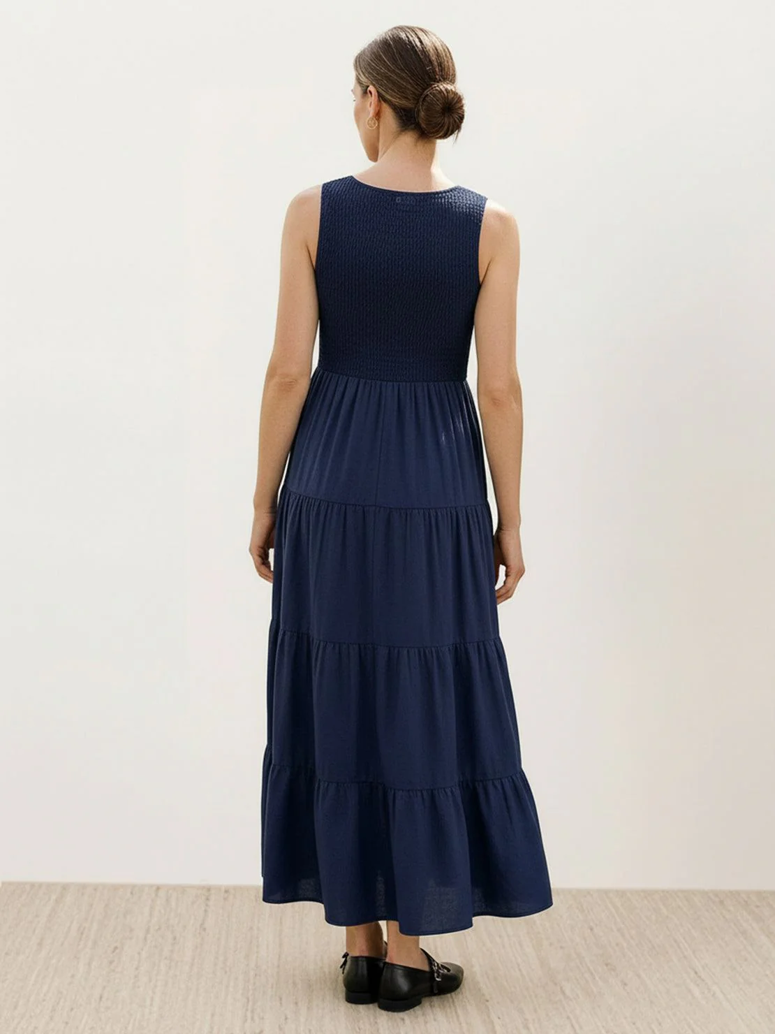 Smocked Sleeveless Maxi Dress - Image 48
