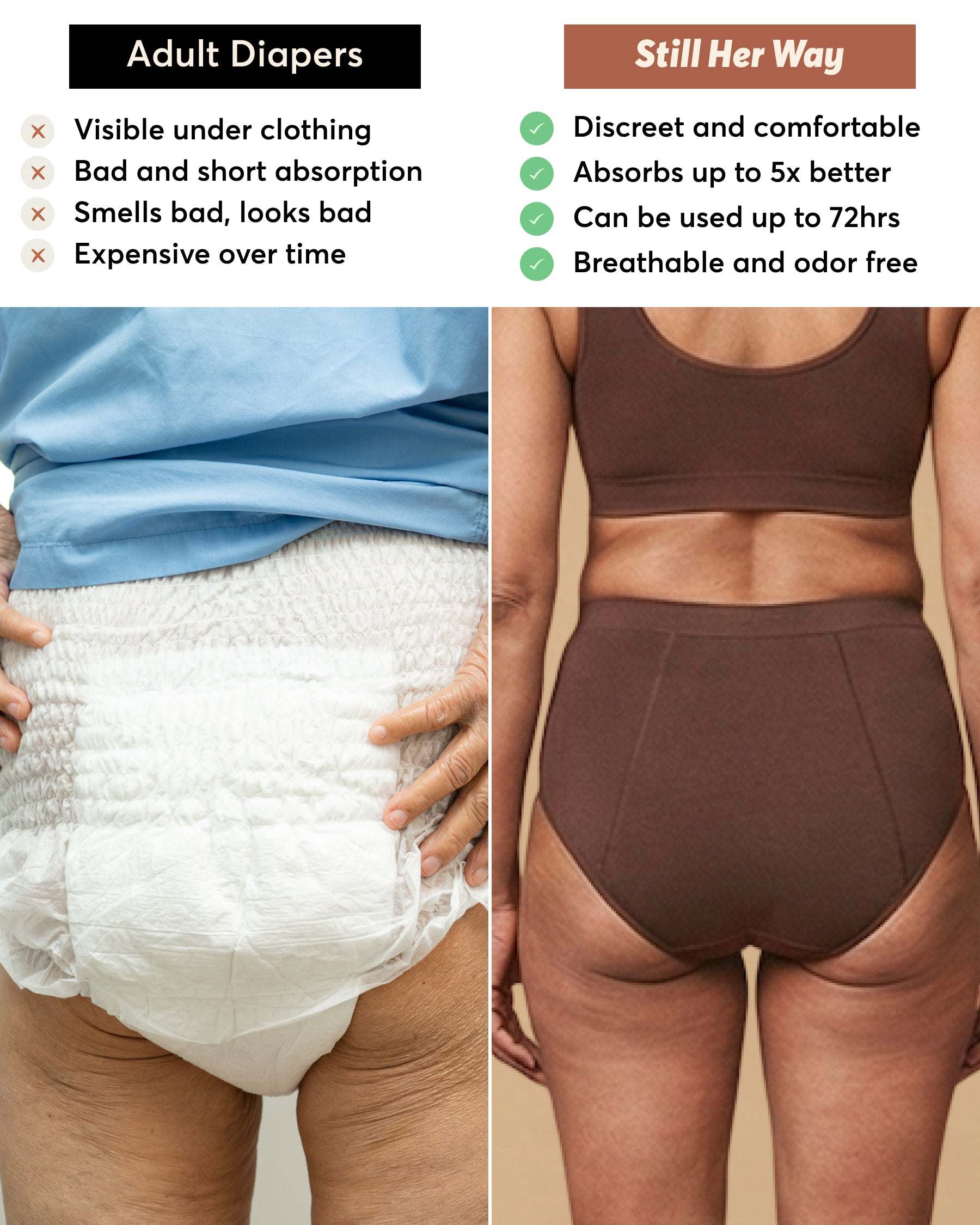 Still Her Motion™ ActiveFlex Performance Leakproof Underwear (5-pack) - Image 6