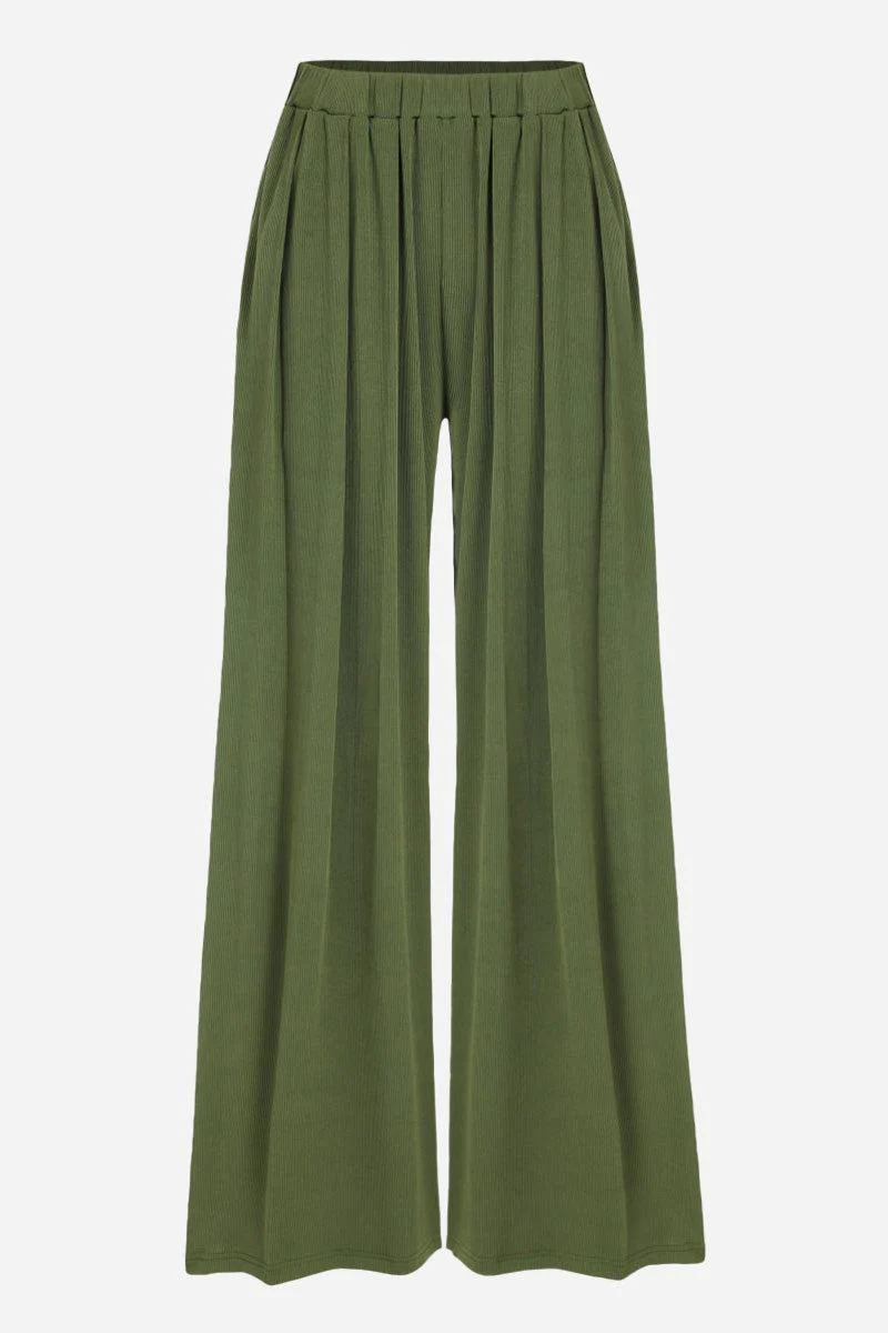 Stretchy Wide-Leg Pants - Image 6