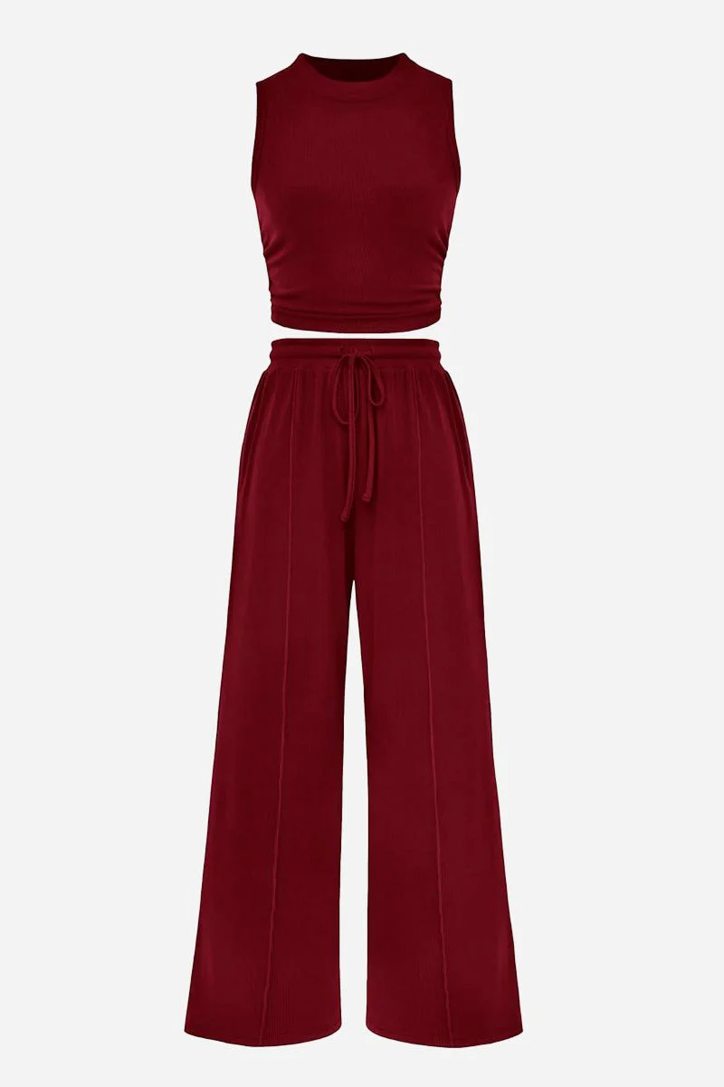 Stroll & Hangout Ribbed Knit Two-Piece Set - Image 24