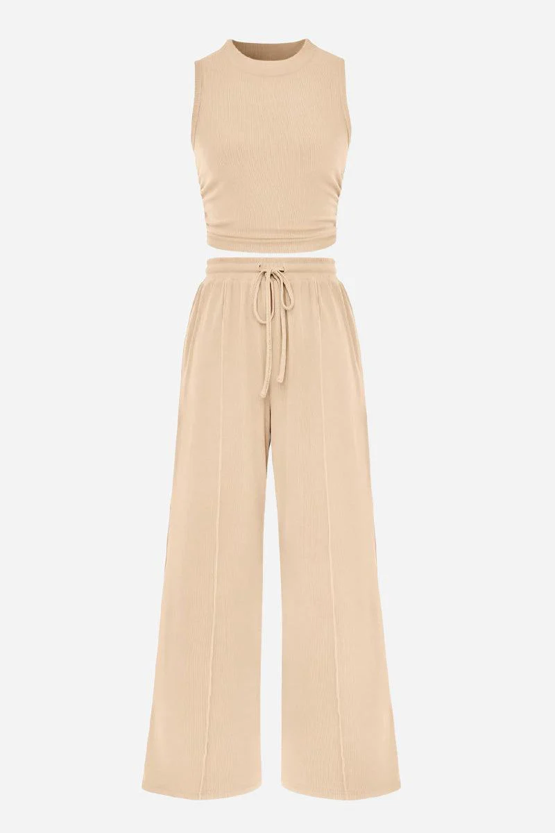 Stroll & Hangout Ribbed Knit Two-Piece Set - Image 5