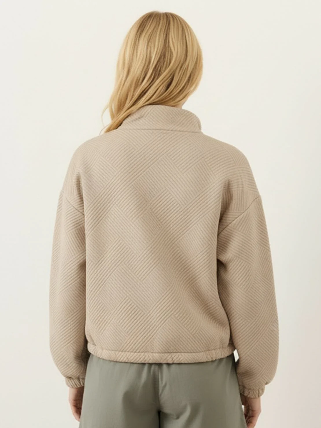 Textured Baseball Jacket - Image 3
