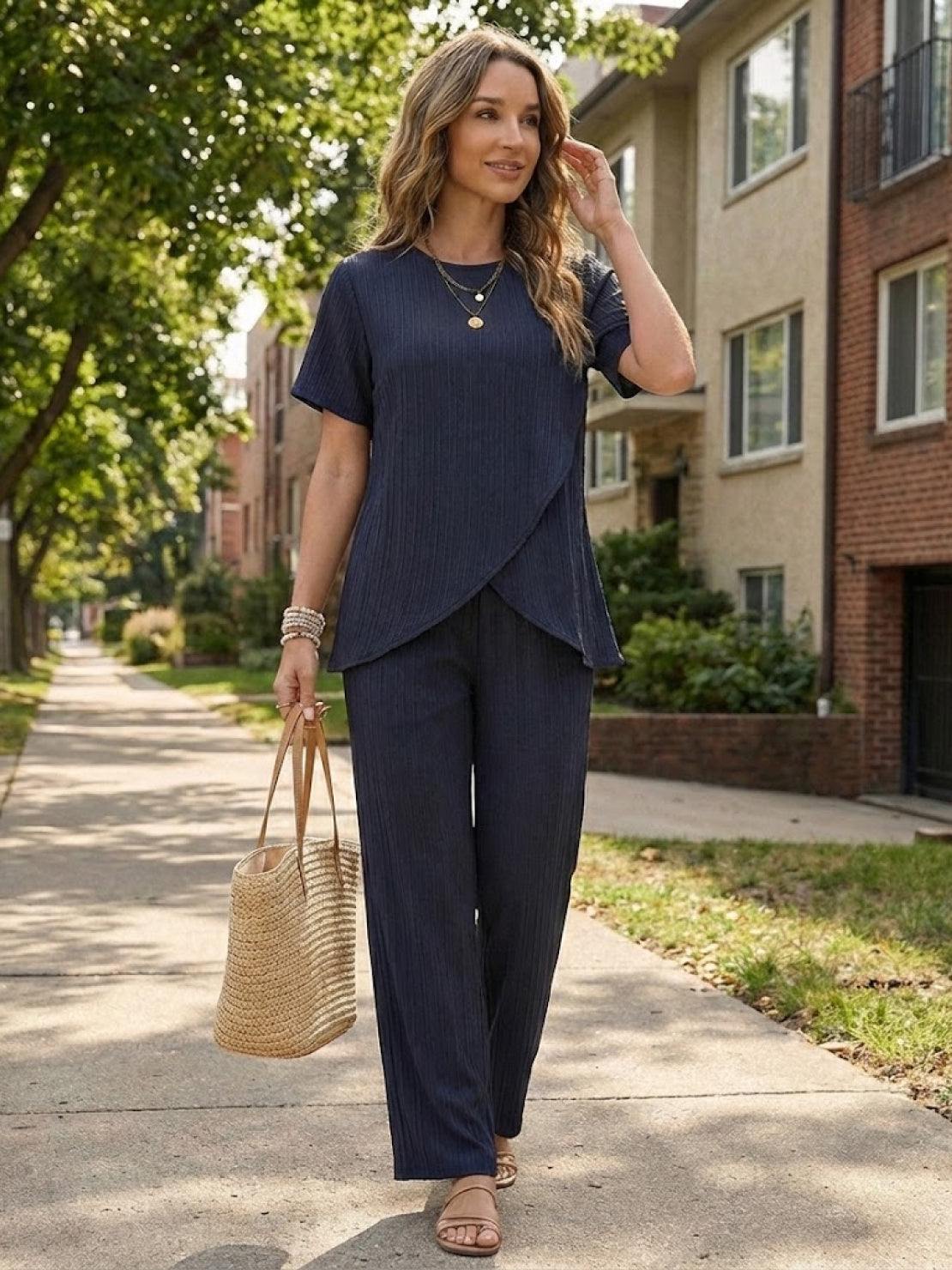 Textured Elegance Two-Piece Set - Image 5