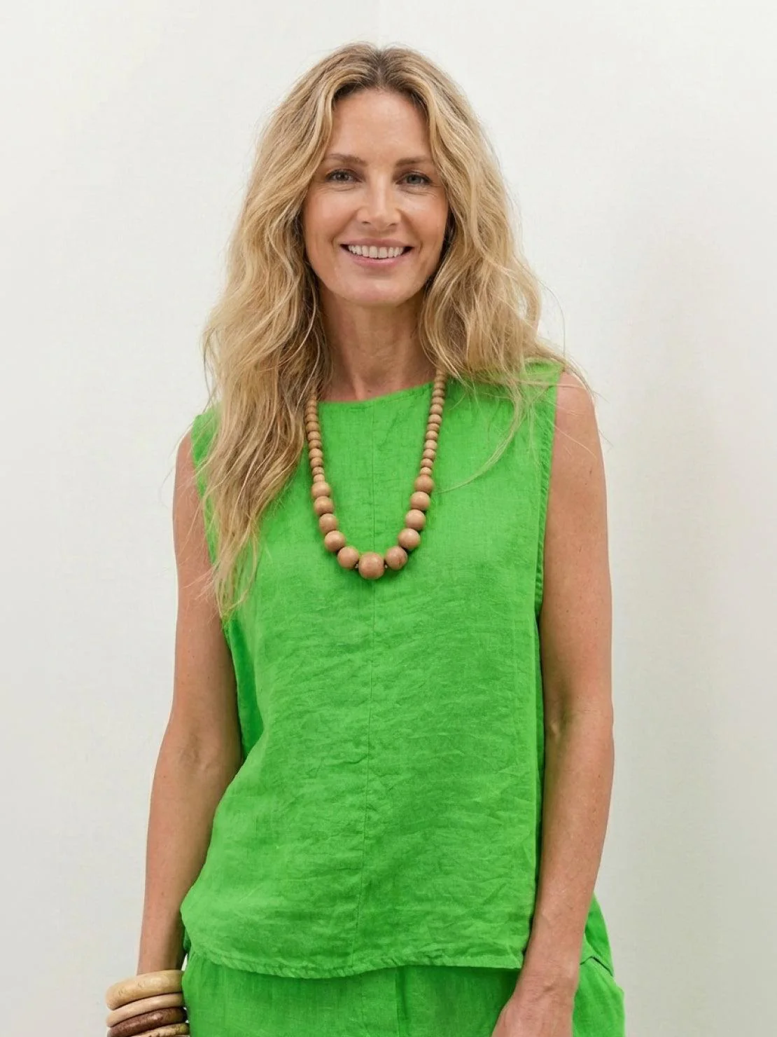 Textured Finish Sleeveless Two-Piece Set - Image 23