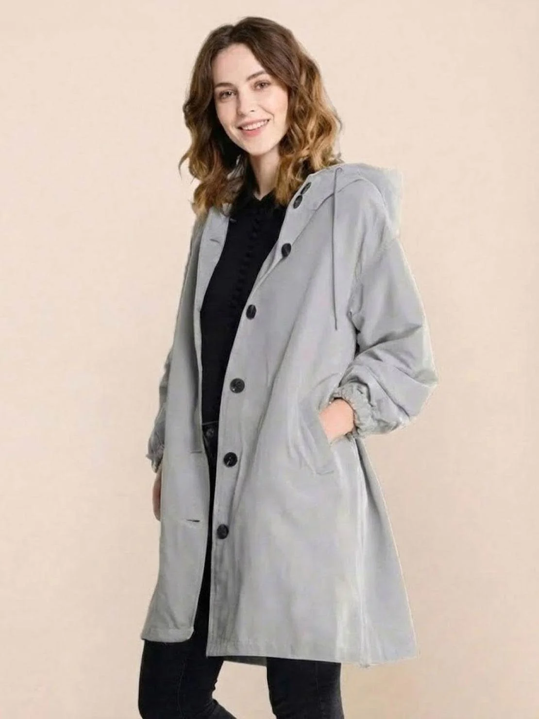 The Rain Couture Windbreaker-Trendy, Oversized, and Water-Resistant - Image 3