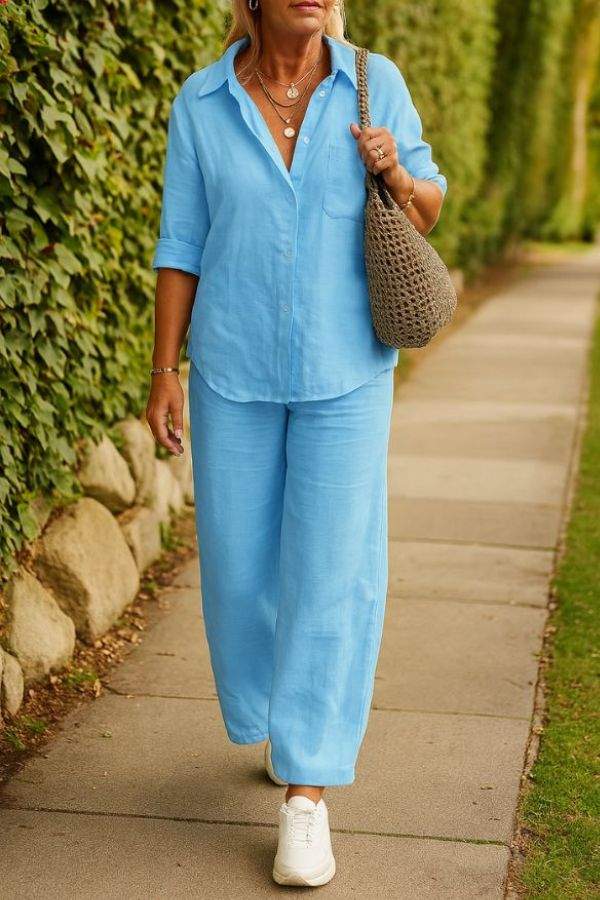 The Relaxed Shirt & Trousers Two-Piece Set - Image 34