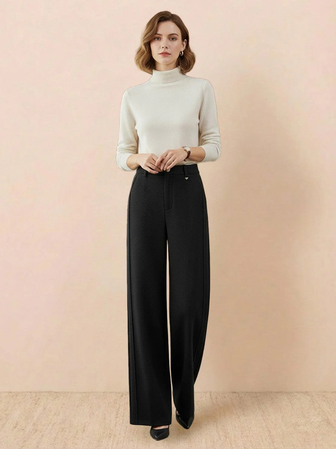 Thermal Wool Blend Trousers - Image 15